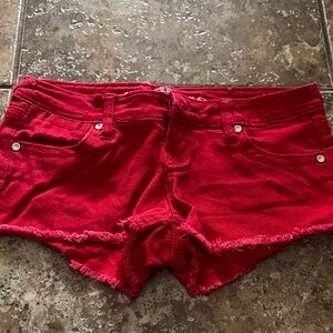 Vintage Almost Famous Red Jean Shorts